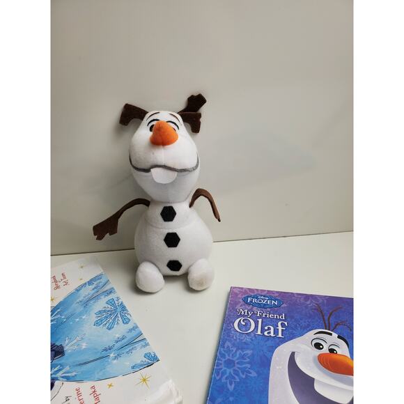 Disney Lot of 2 Christmas (Sofia & Frozen) Children's Story Books w/ Mini Plush - Picture 2 of 7